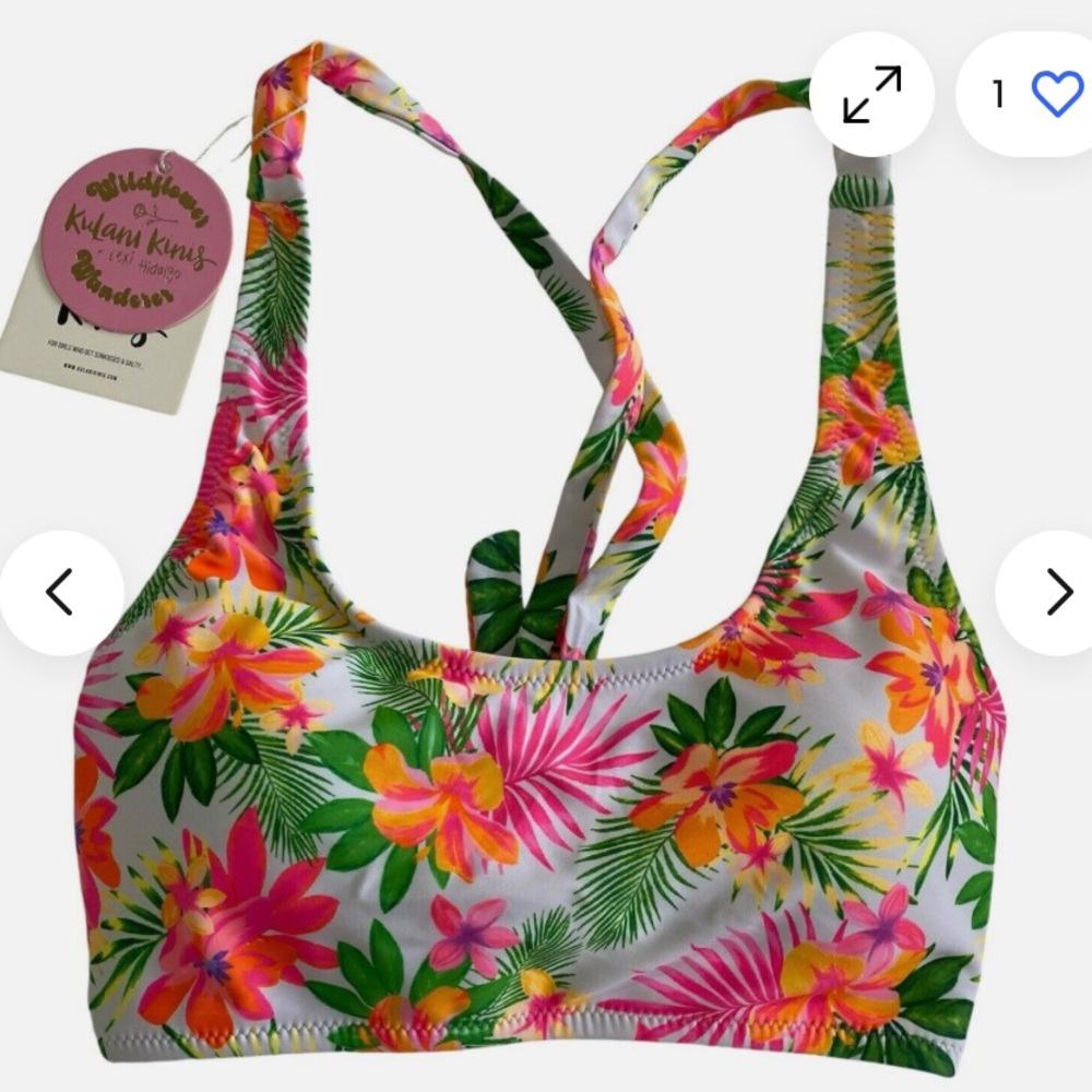 Kulani Kinis Crop Tie Back Bikini Top - Cabo Kiss